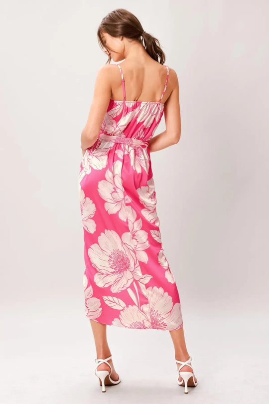 BOLD PETALIA WOVEN MIDI DRESS - DRESSES