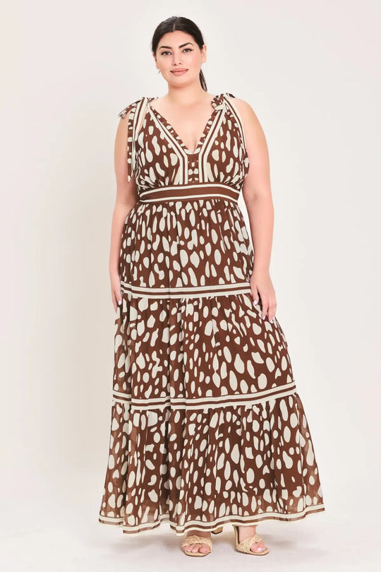 SPICED TERRAIN WOVEN MAXI DRESS - DRESSES