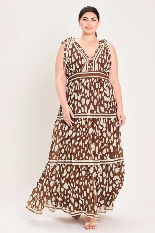 SPICED TERRAIN WOVEN MAXI DRESS - DRESSES