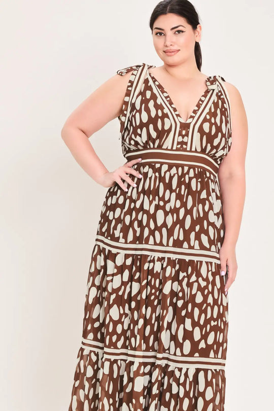 SPICED TERRAIN WOVEN MAXI DRESS - DRESSES