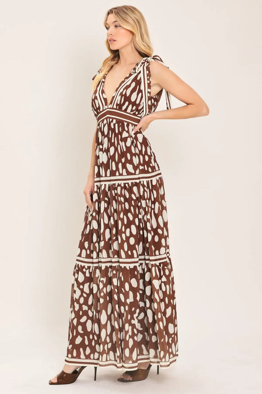 SPICED TERRAIN WOVEN MAXI DRESS - DRESSES