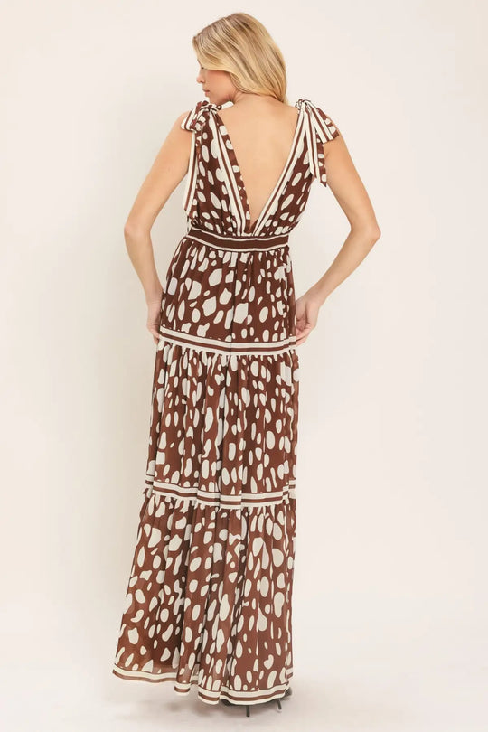 SPICED TERRAIN WOVEN MAXI DRESS - DRESSES