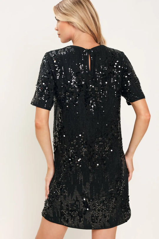 NOIR &amp; IVORY BLACK/CREAM STATEMENT DRESS