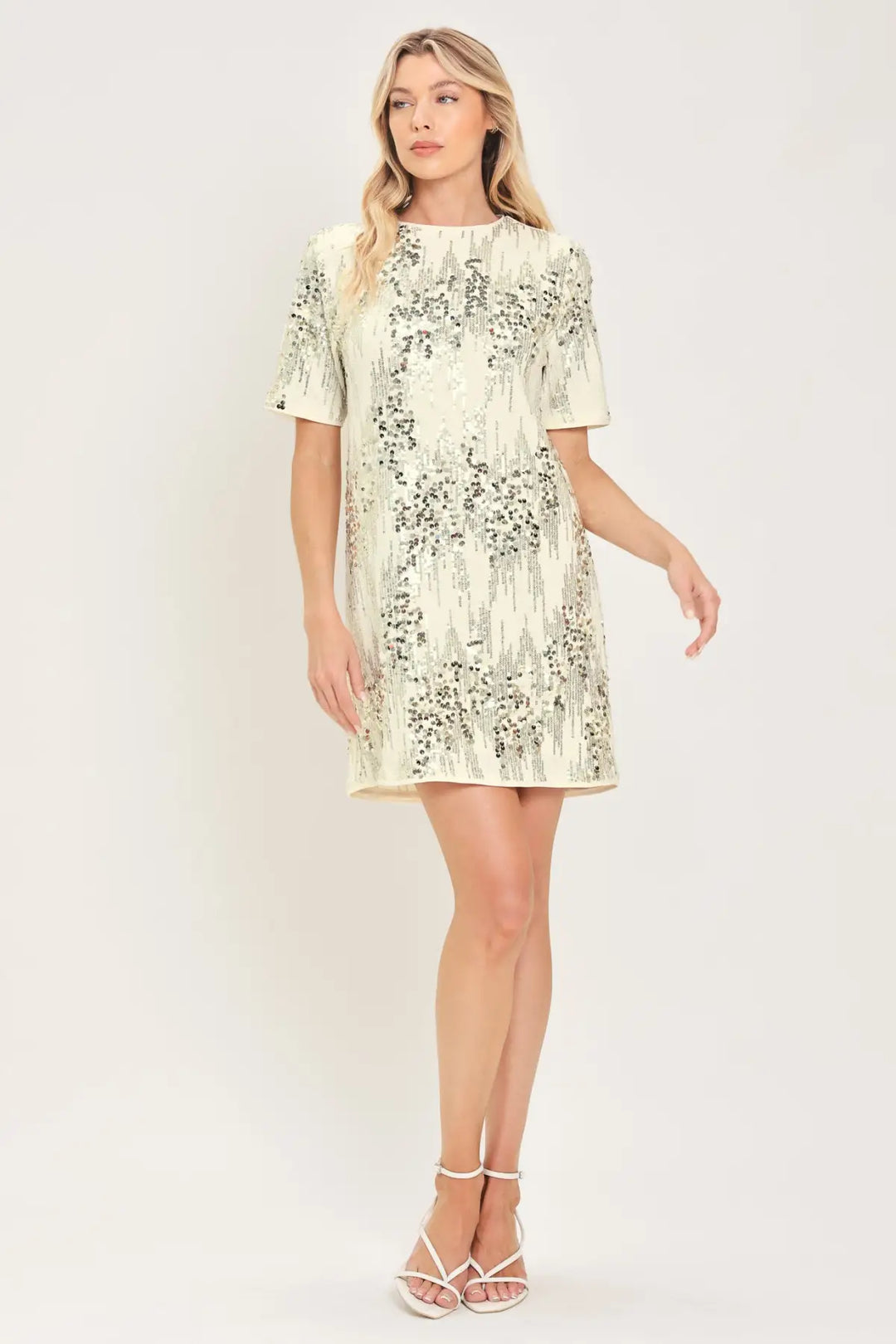 NOIR &amp; IVORY BLACK/CREAM STATEMENT DRESS