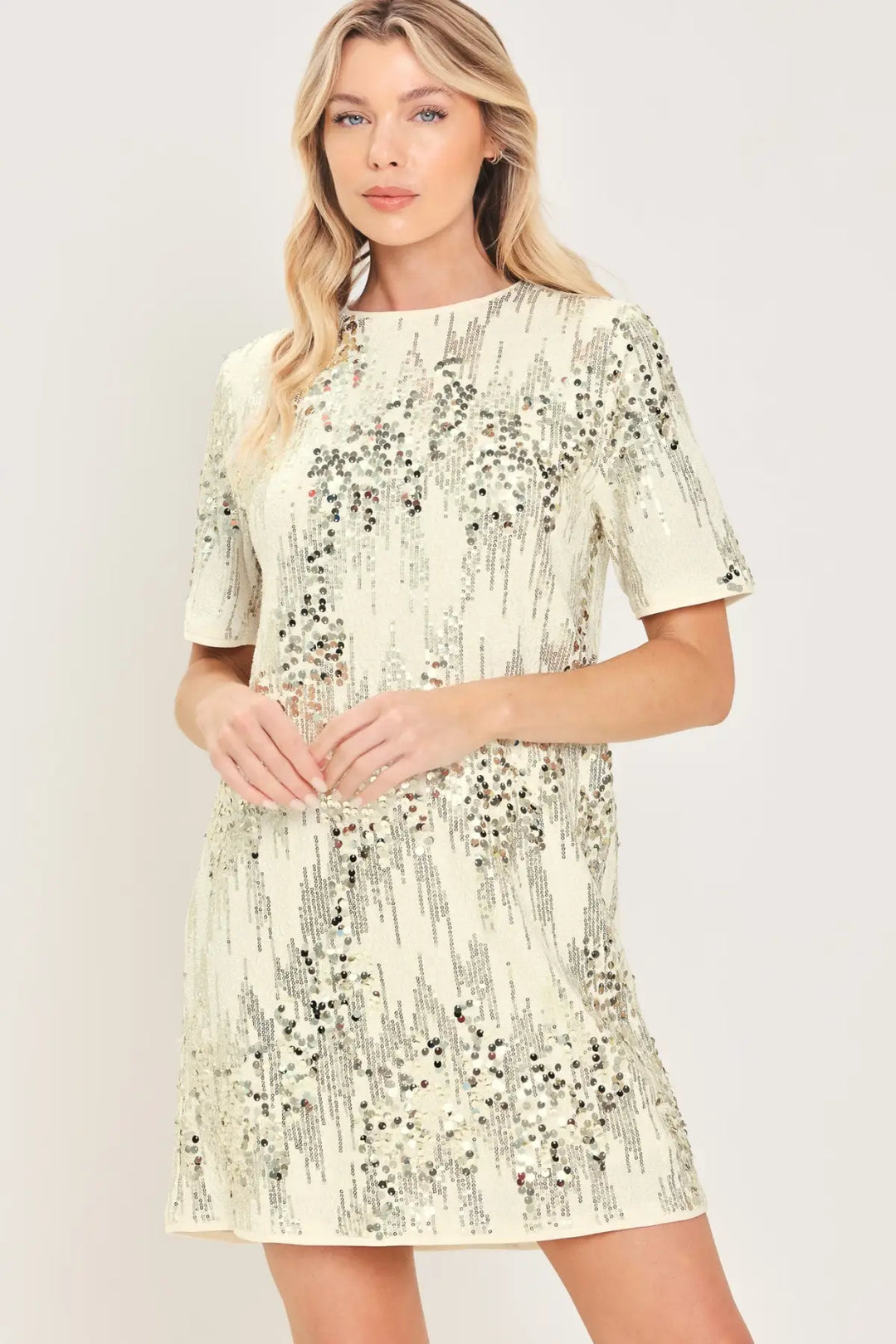 NOIR &amp; IVORY BLACK/CREAM STATEMENT DRESS