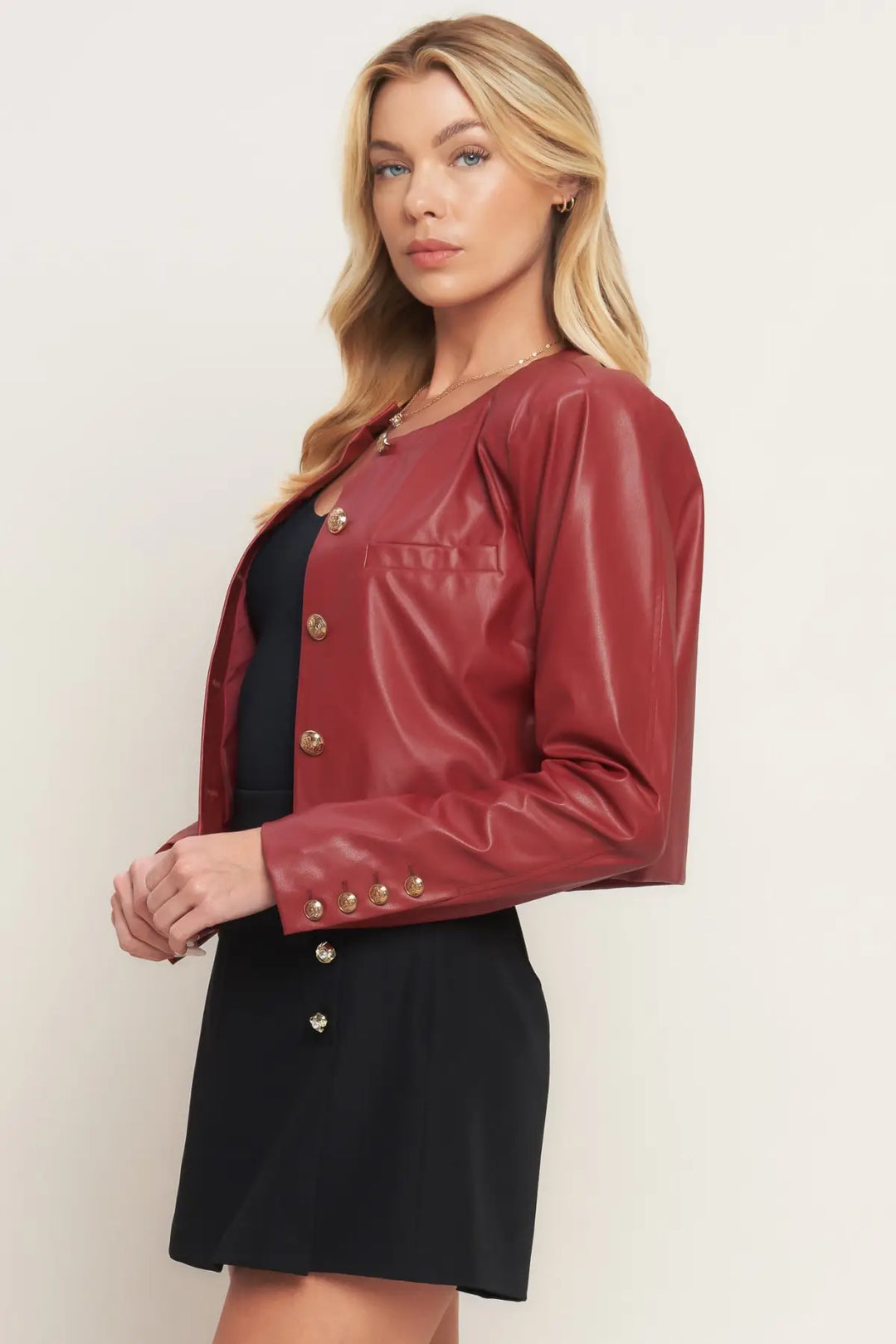 TACTICAL GRACE LEATHER JACKET - TOPS