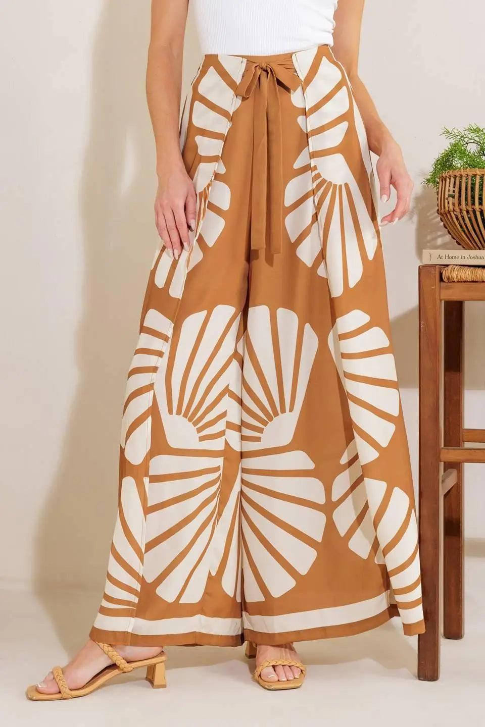 AWAITING LOVE WOVEN KIMONO COVER UP AND PANT SET - TOPS