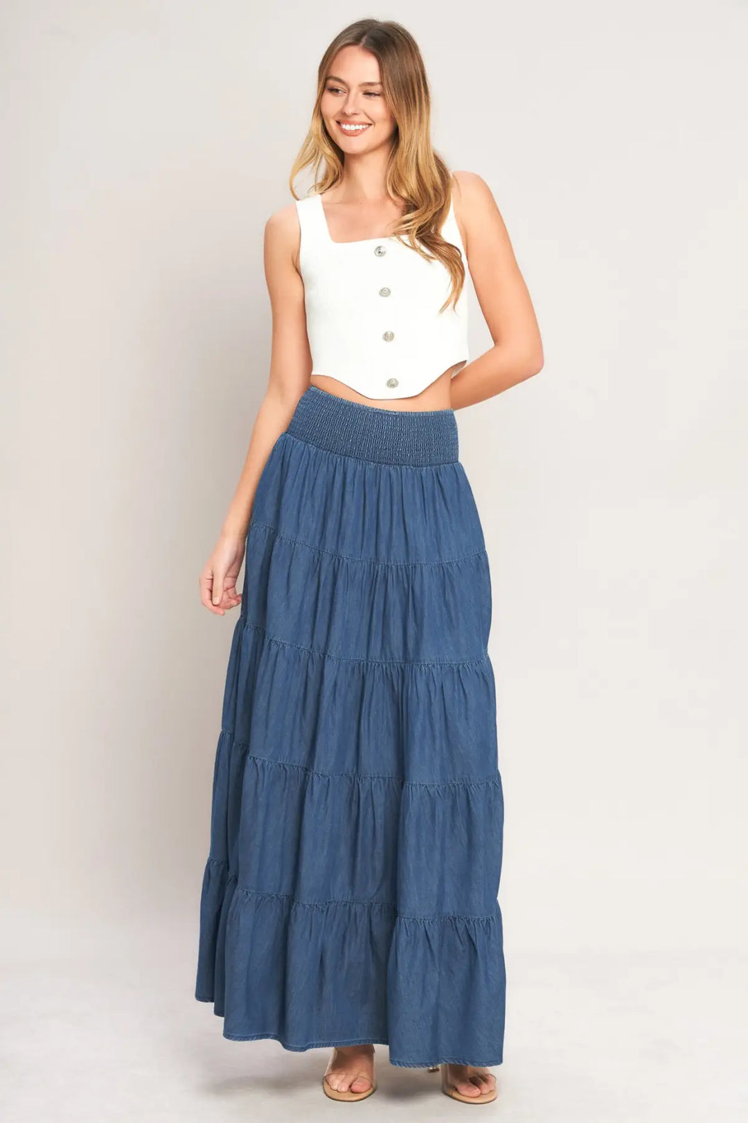 SUMMER SIMPLICITY LIGHTWEIGHT MAXI SKIRT - SKIRTS