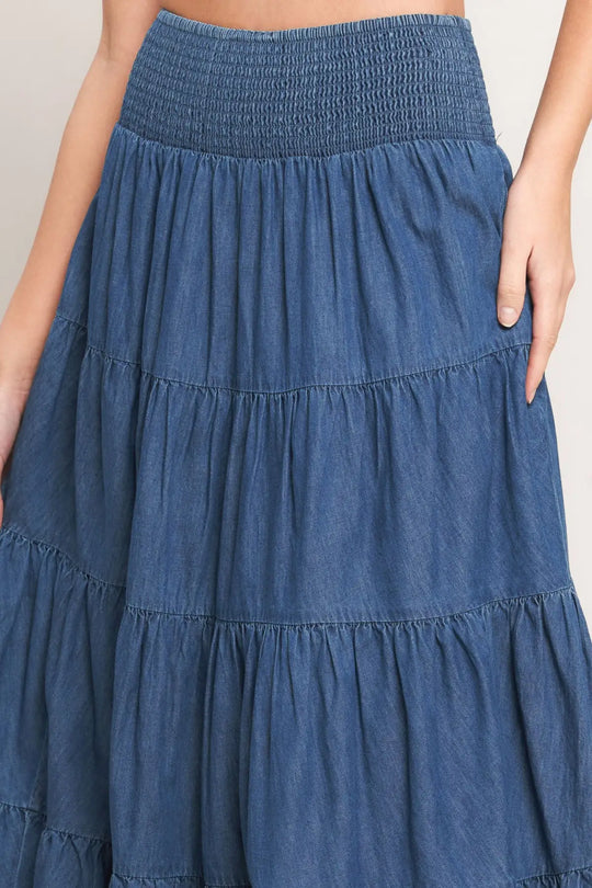 SUMMER SIMPLICITY LIGHTWEIGHT MAXI SKIRT - SKIRTS
