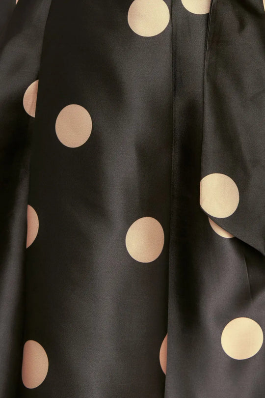 MOONLIGHT DOTS WOVEN FULL MIDI SKIRT - SKIRTS