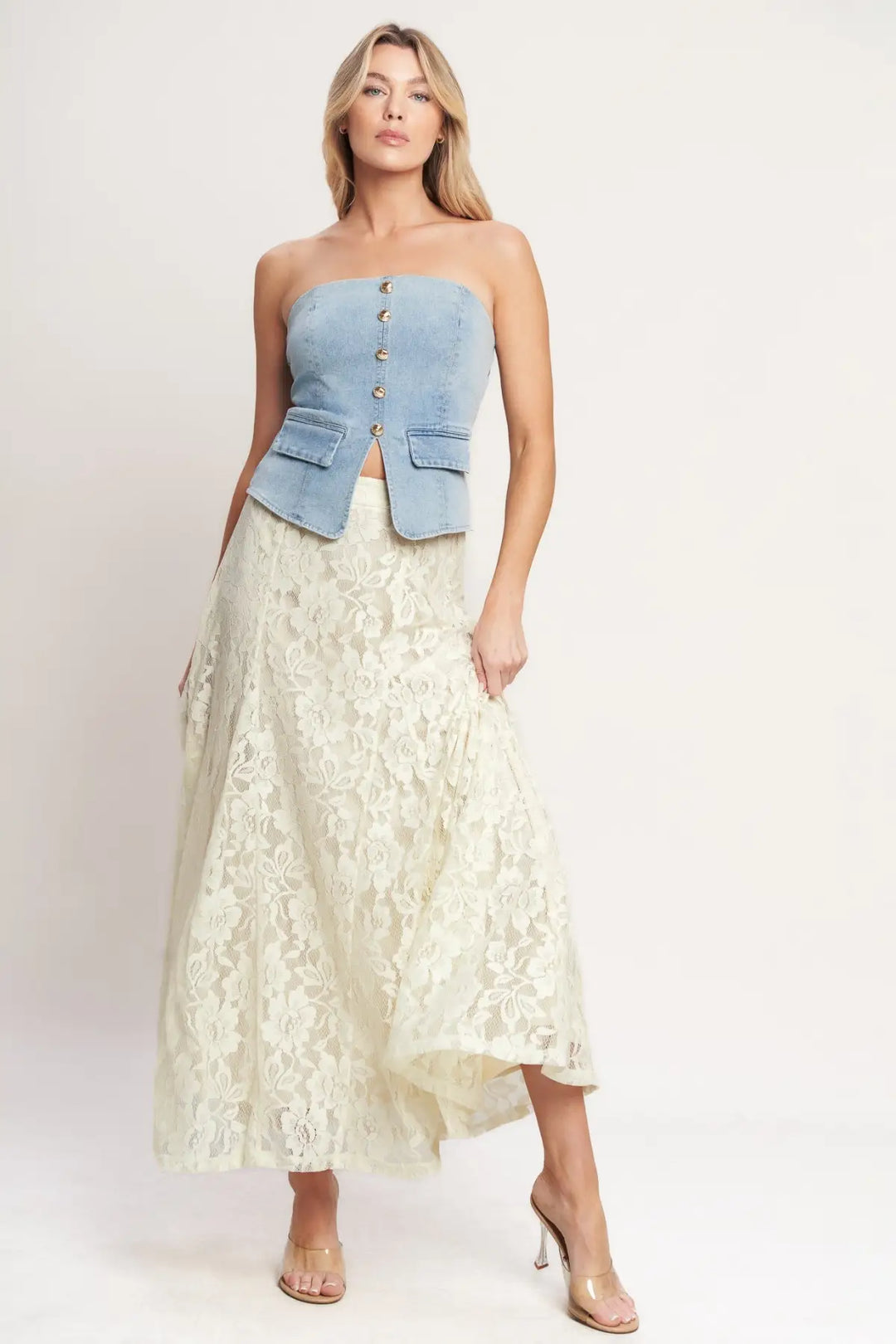 BALLET MUSE WOVEN LACE SKIRT - SKIRTS