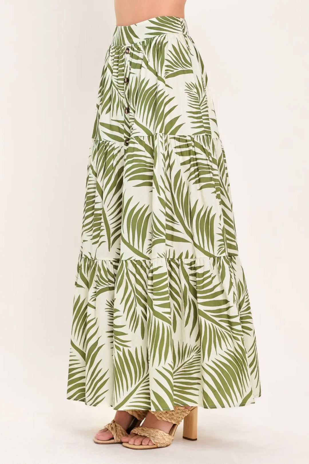 COASTAL CANOPY WOVEN MAXI SKIRT - SKIRTS