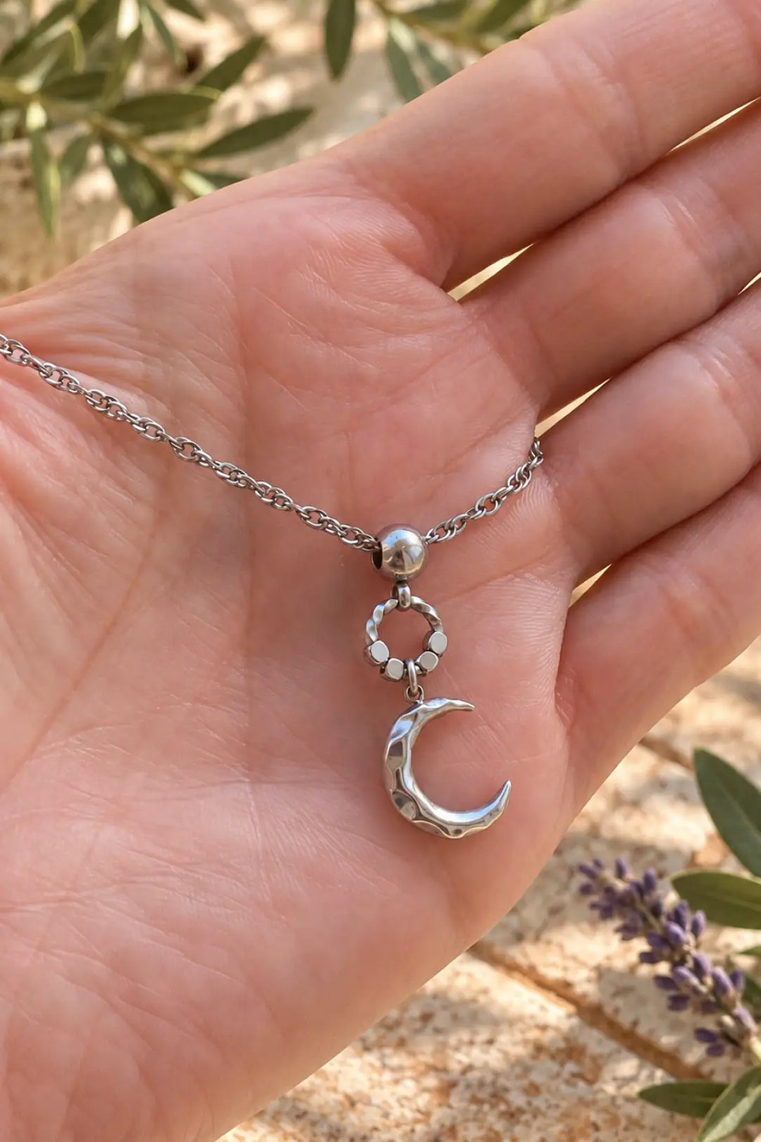 TINY MOON NECKLACE