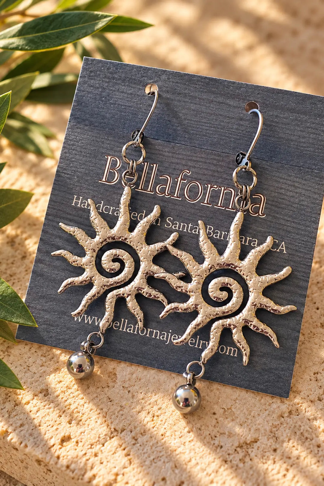 HAMMERED SUN EARRINGS
