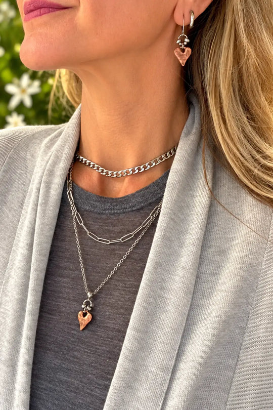 RUSTIC HEART NECKLACE