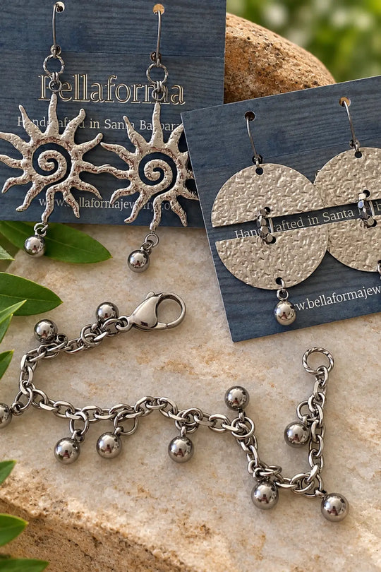 HAMMERED SUN EARRINGS