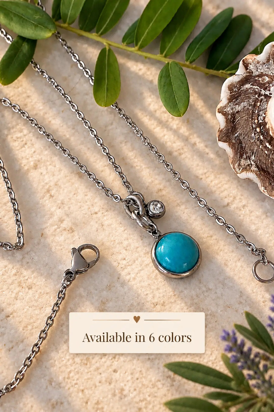 STONE CHARM NECKLACE