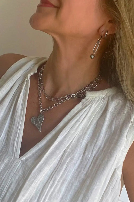 STATEMENT PAPERCLIP NECKLACE