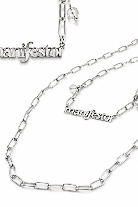 Manifestor Long Chain Necklace - Silver - Long chain