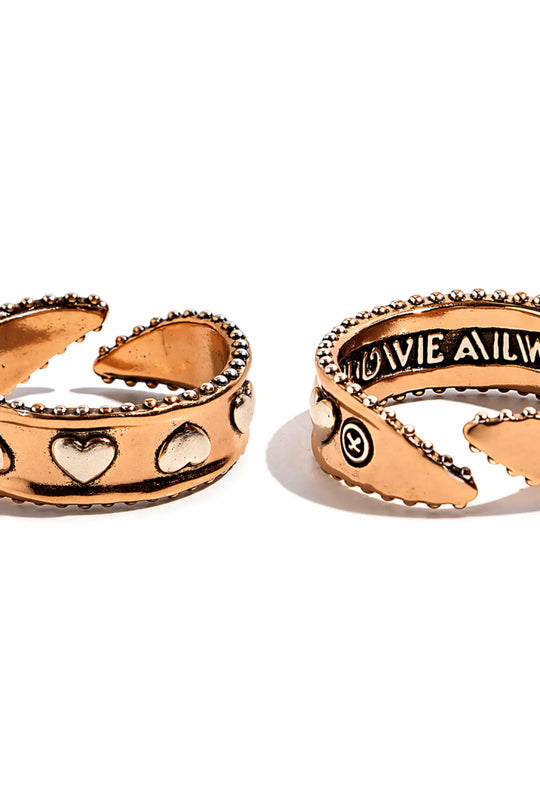 Love Always Hearts Adjustable Ring