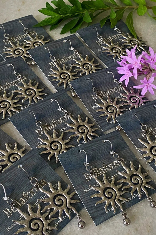 HAMMERED SUN EARRINGS