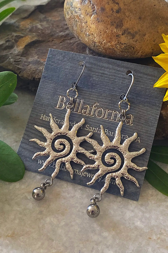 HAMMERED SUN EARRINGS