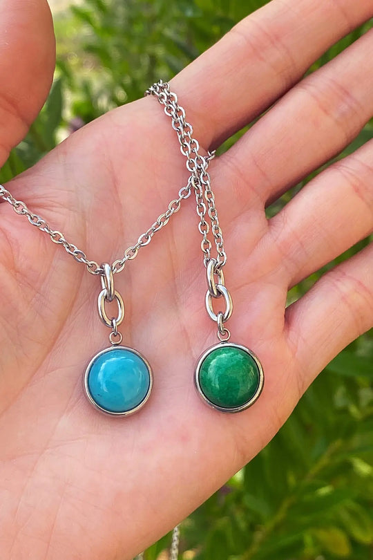 STONE CHARM NECKLACE