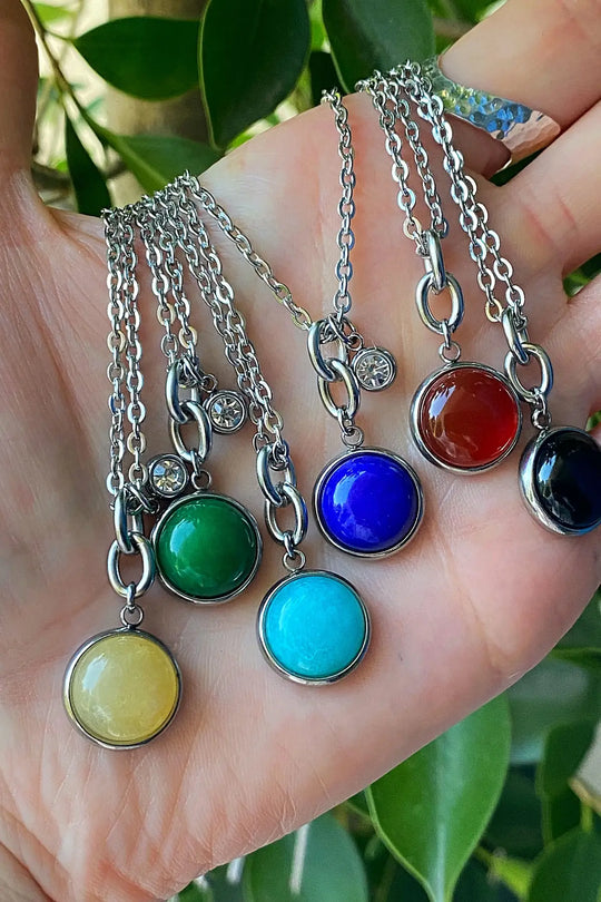 STONE CHARM NECKLACE