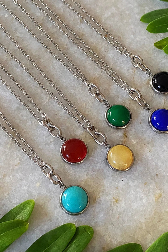 STONE CHARM NECKLACE