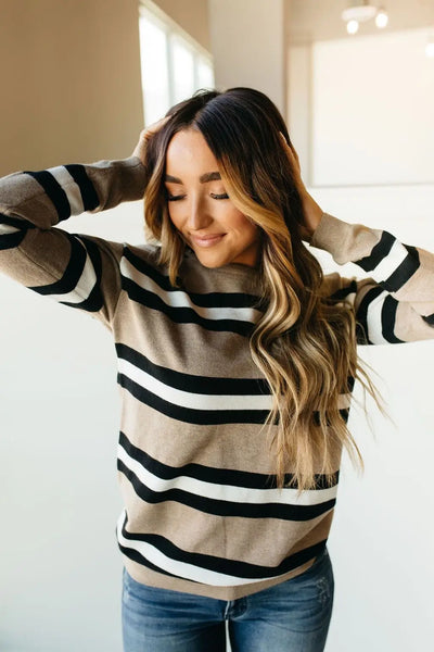 Knit Crewneck Sweater- Maxwell - Tops