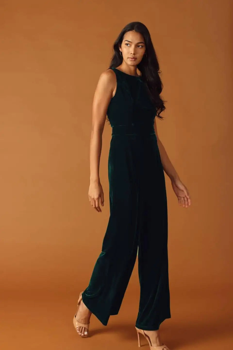 FINAL TOUCHES VELVET JUMPSUIT