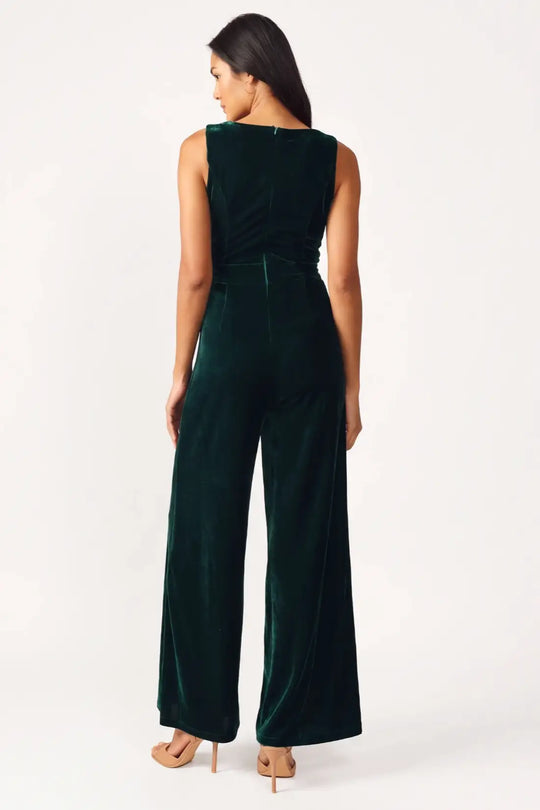 FINAL TOUCHES VELVET JUMPSUIT
