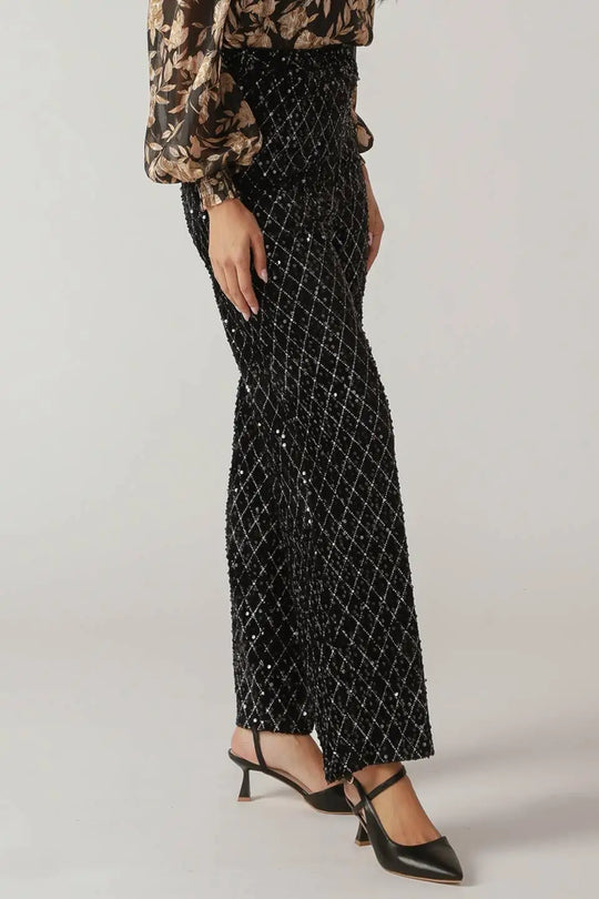 RUNNING OUT OF TIME SEQUIN PANTS - PANTS