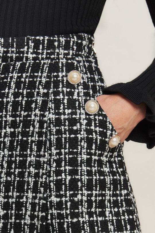 MODERN FEMME TWEED SKORT