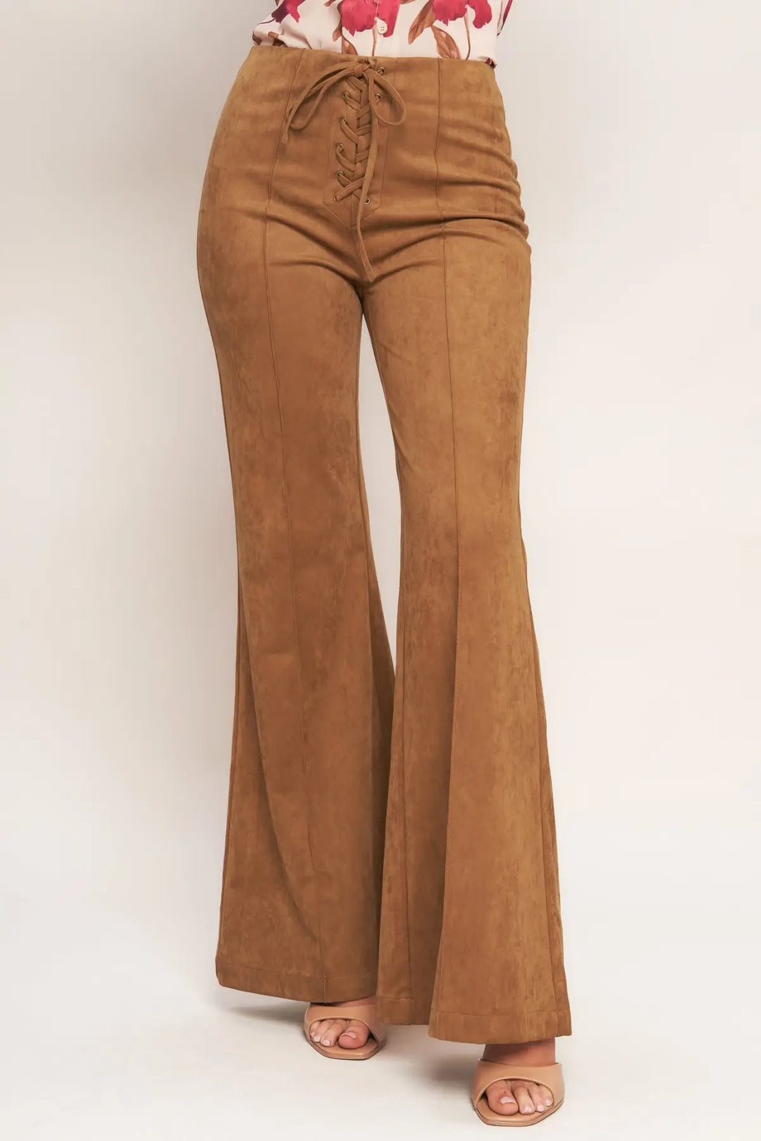 WILD HONEY FAUX SUEDE PANTS - PANTS