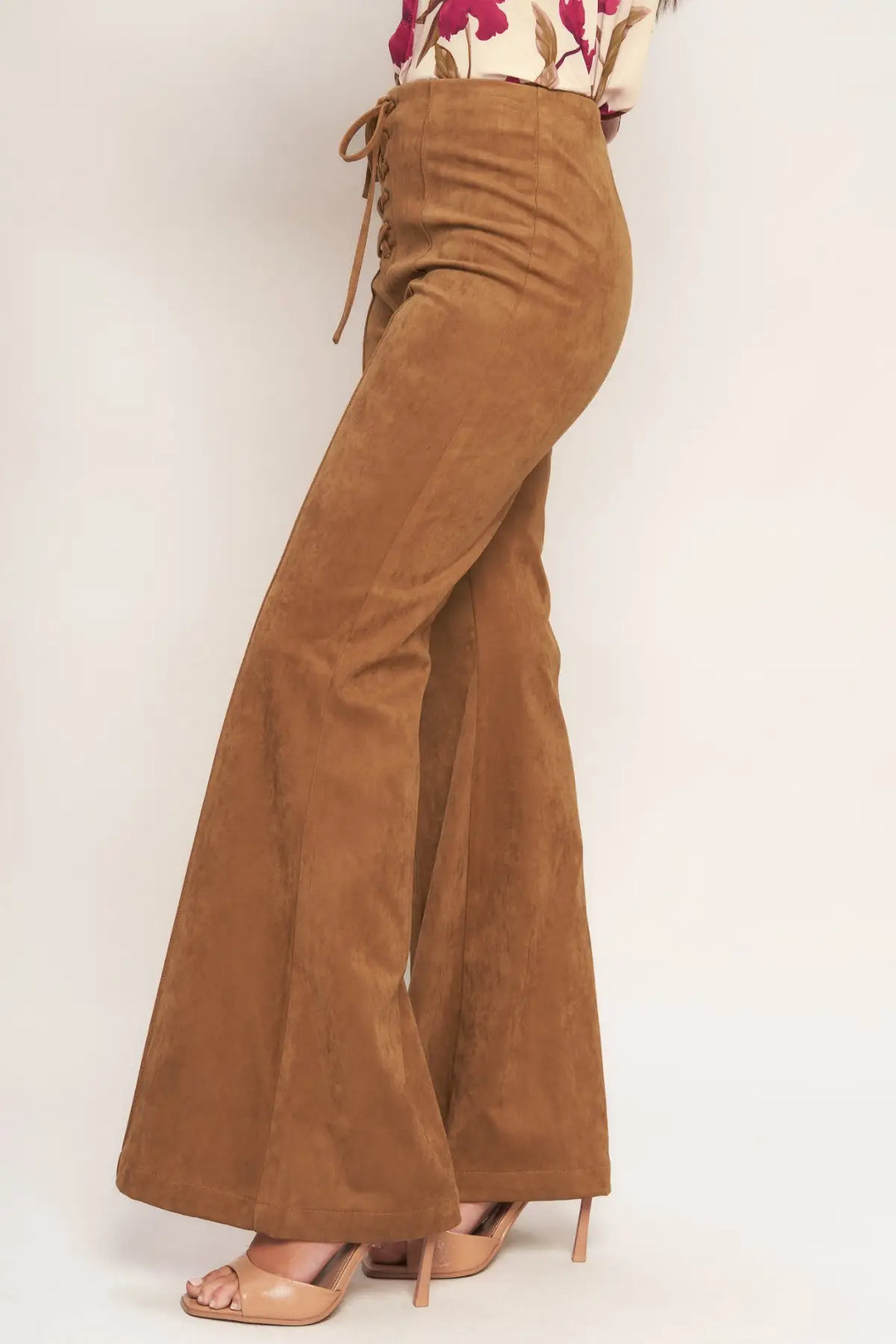 WILD HONEY FAUX SUEDE PANTS - PANTS