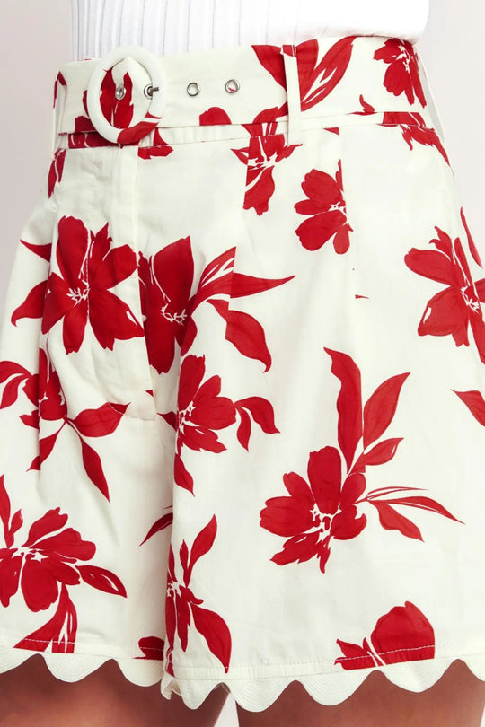 FLORAL KISS WOVEN SHORT - SHORTS