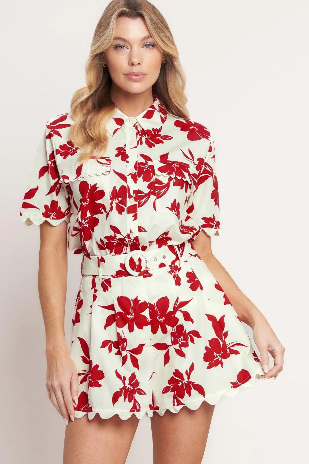 FLORAL KISS WOVEN SHORT - SHORTS