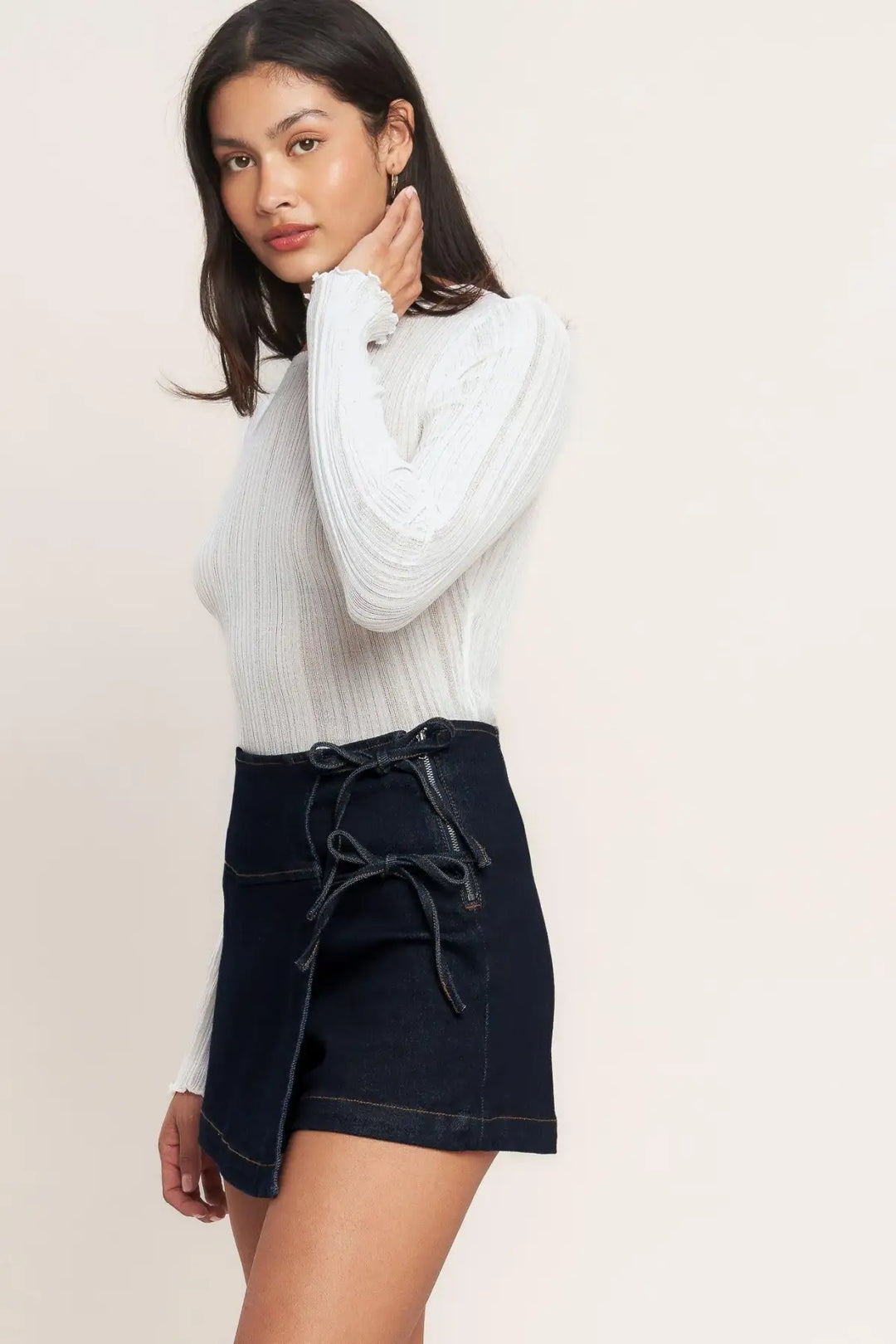 WEEKEND READY DENIM SKIRT - SHORTS