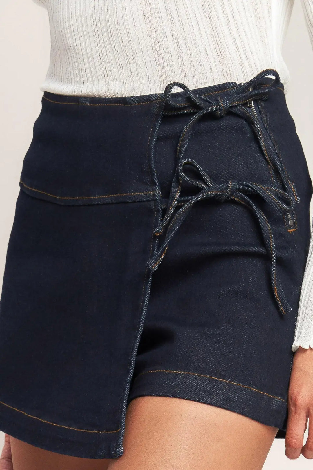 WEEKEND READY DENIM SKIRT - SHORTS