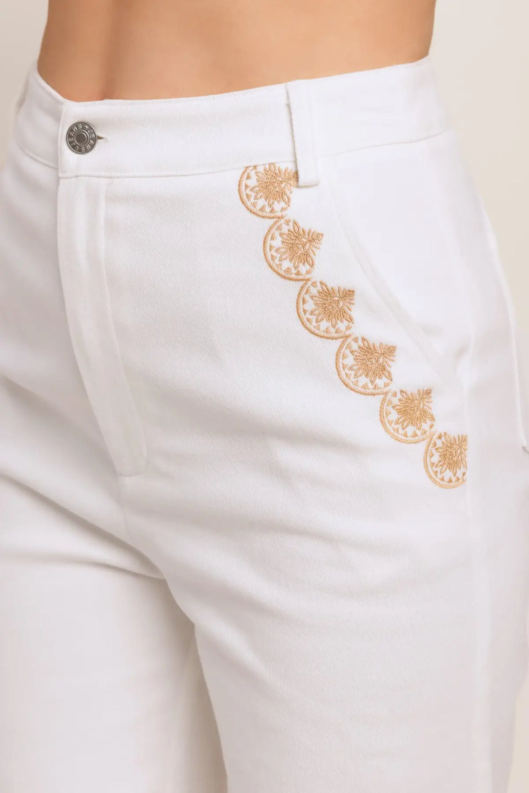 OPEN ROAD WHITE WOVEN PANTS - PANTS