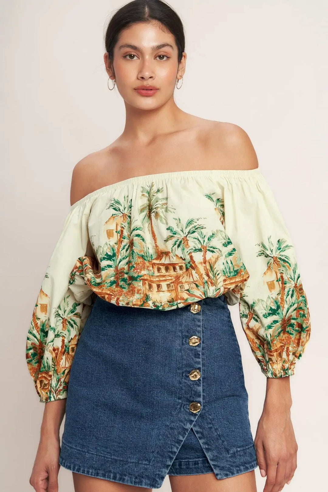 NO SECOND THOUGHT DENIM SKIRT - SHORTS