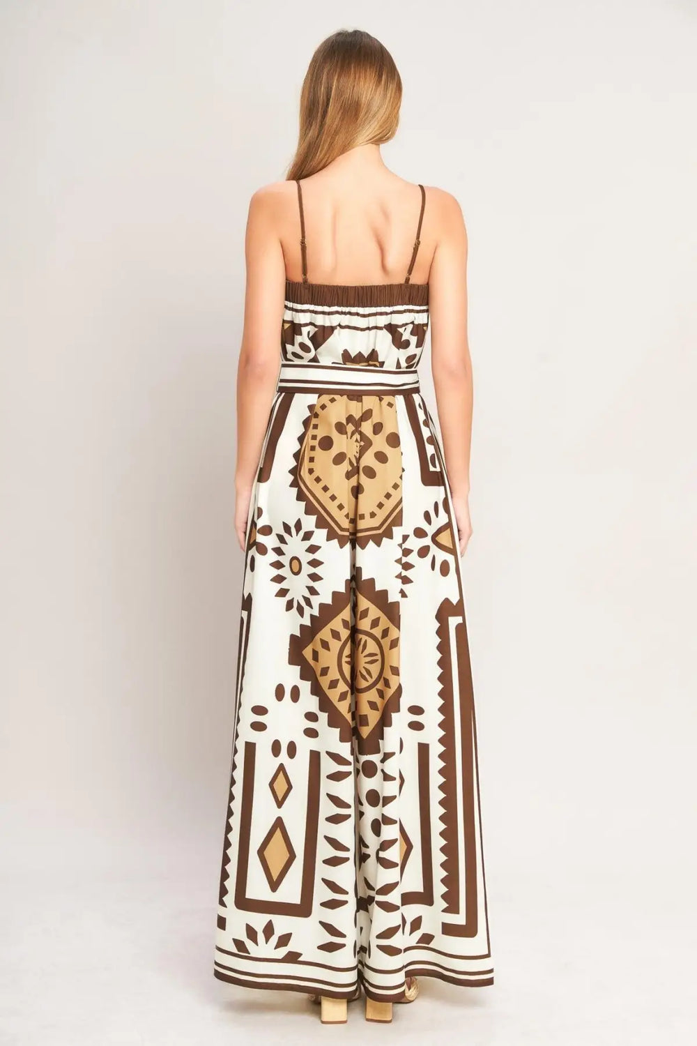 EARTHY ELEGANCE BOHO WOVEN JUMPSUIT - JUMPSUIT