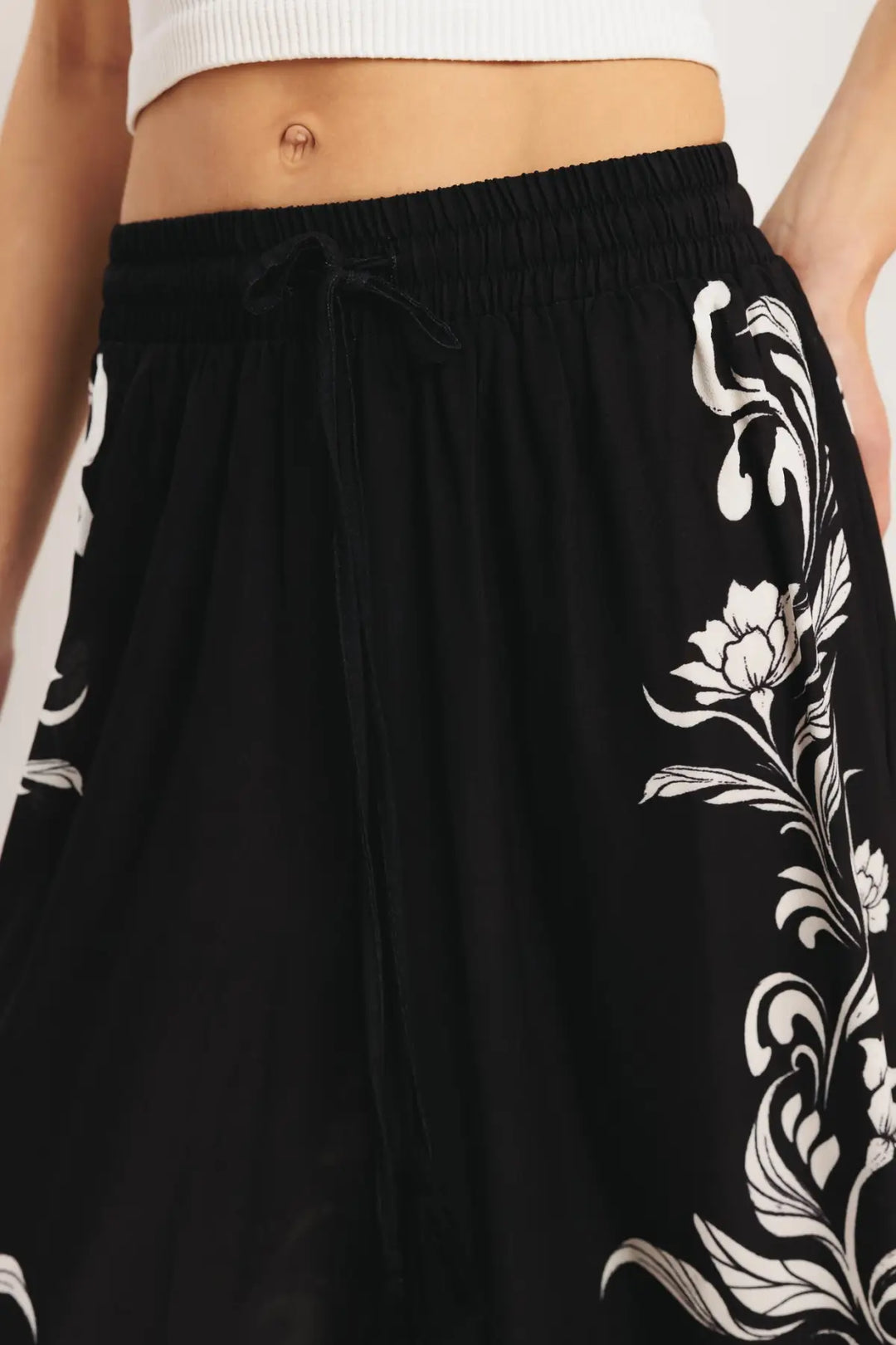 BLACK RIVIERA WOVEN PANTS - PANTS