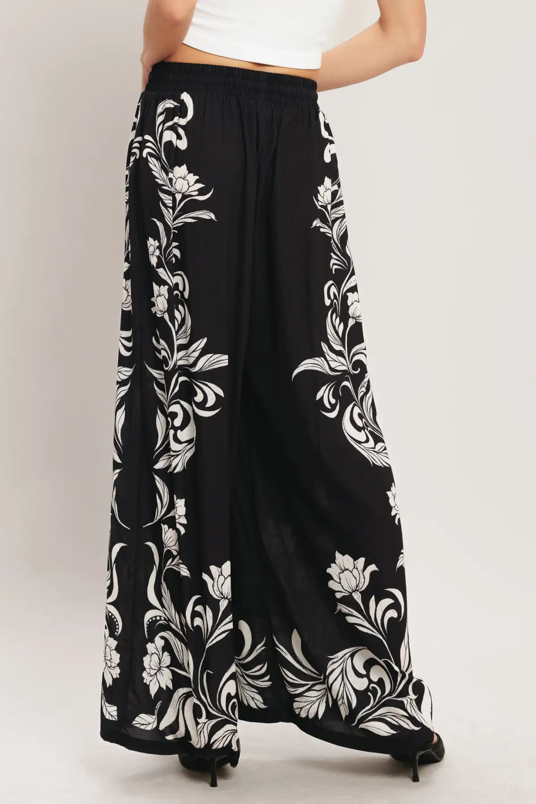 BLACK RIVIERA WOVEN PANTS - PANTS