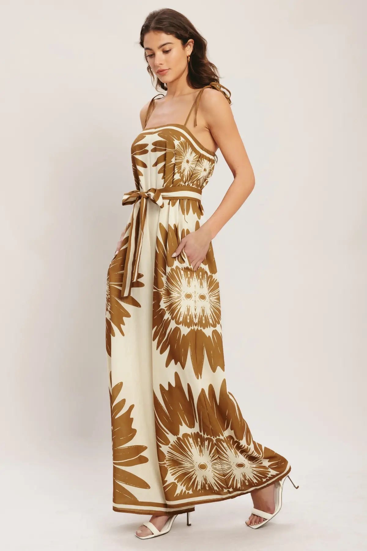 DESERT SUNBURST WOVEN JUMPSUIT - JUMPSUIT