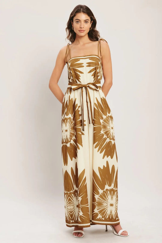 DESERT SUNBURST WOVEN JUMPSUIT - JUMPSUIT