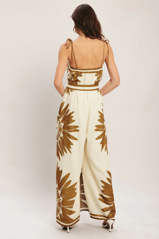 DESERT SUNBURST WOVEN JUMPSUIT - JUMPSUIT