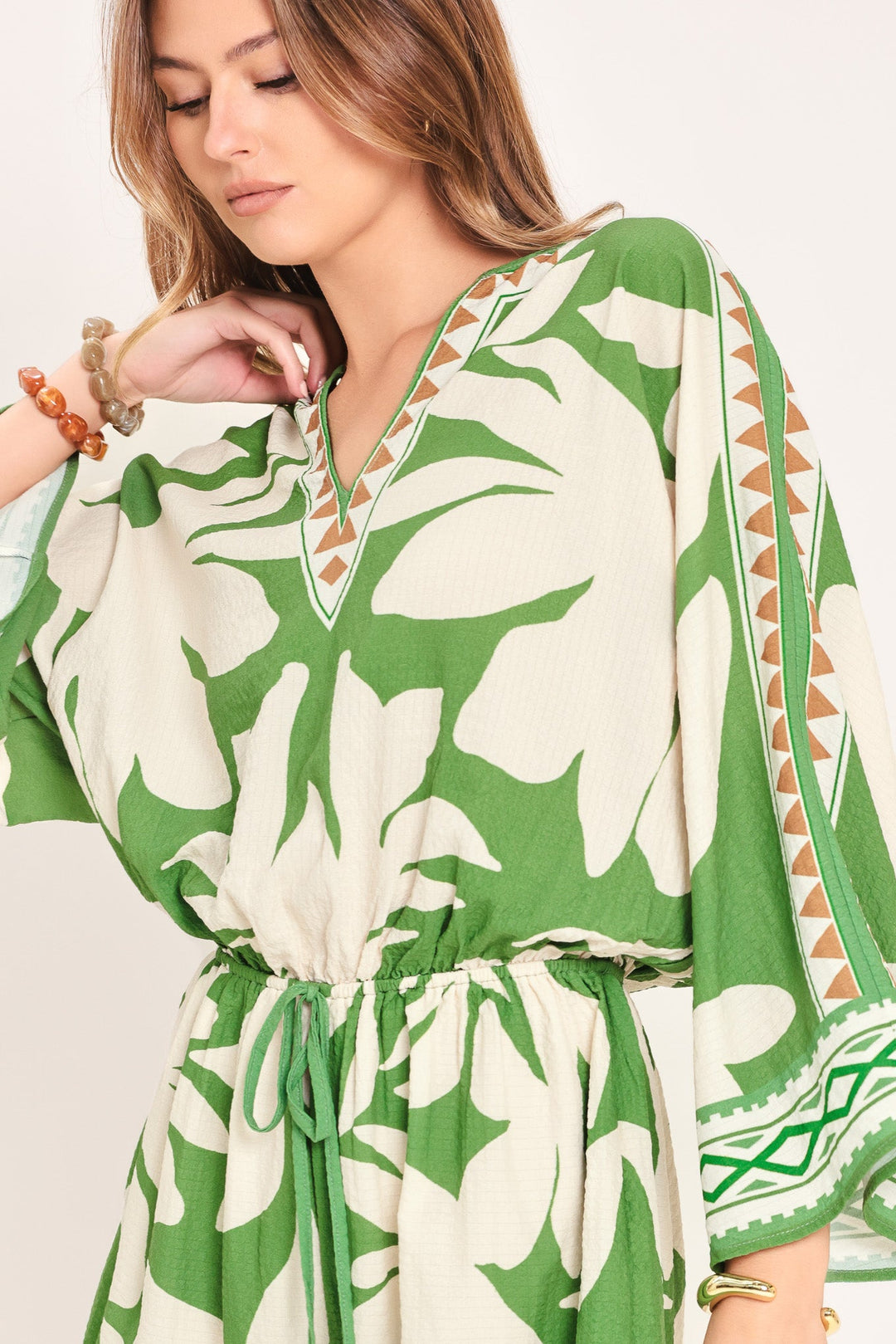 VACATION MODE WOVEN ROMPER