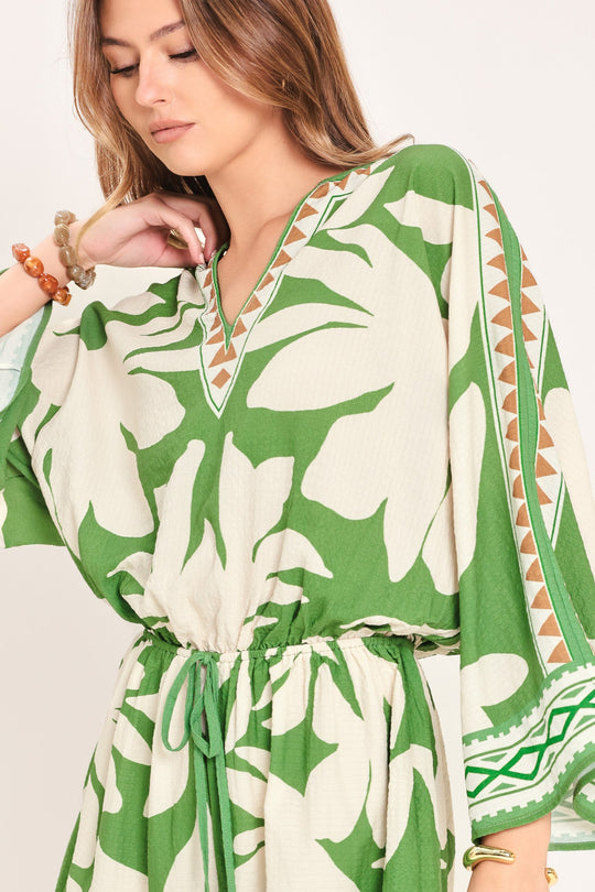 VACATION MODE WOVEN ROMPER